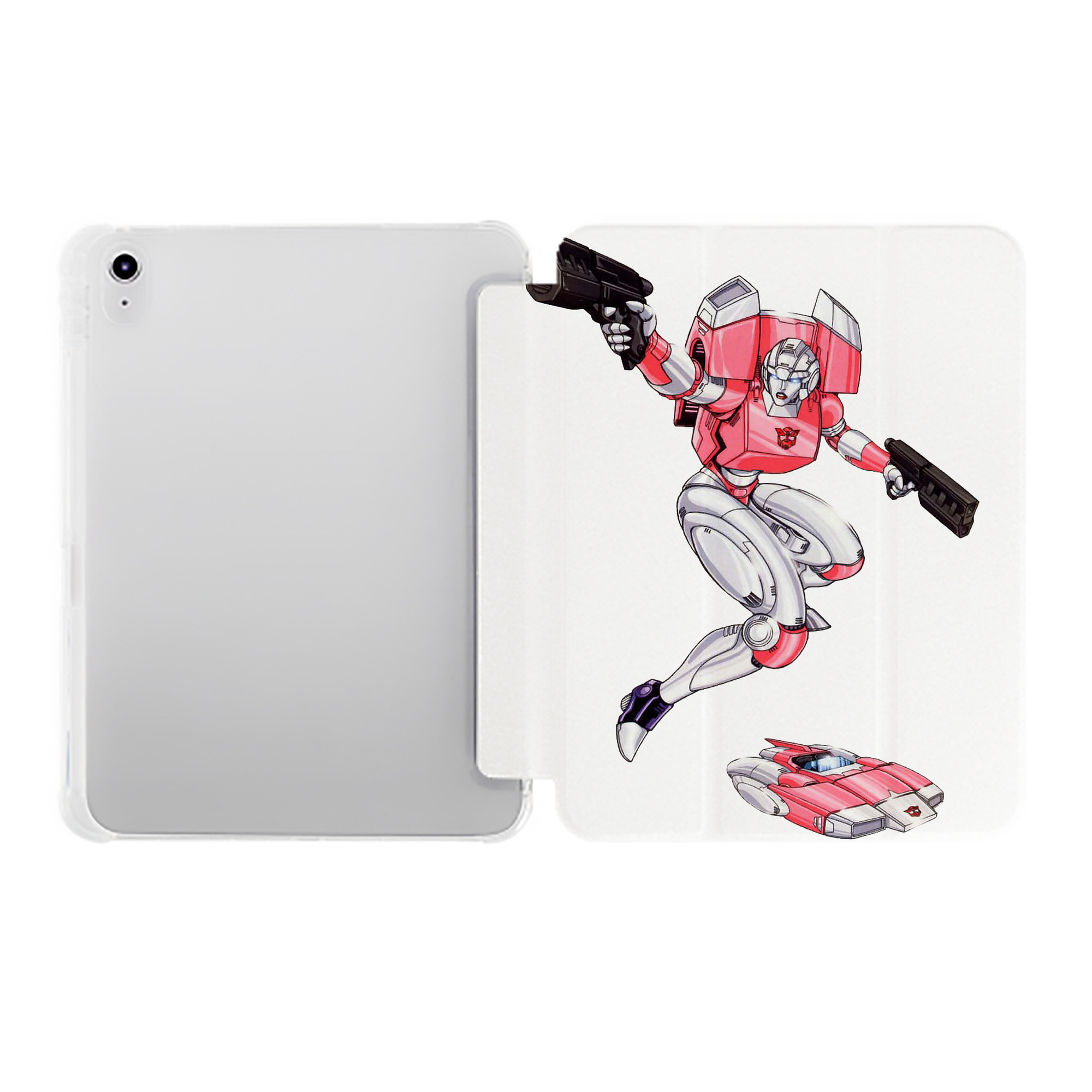 （画像用）  IPad ケース ペン収納付き 三つ折りスタンド PUレザー×シリコン 対応機種9.5/10.5/10.9インチ